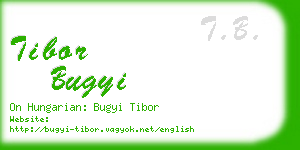 tibor bugyi business card